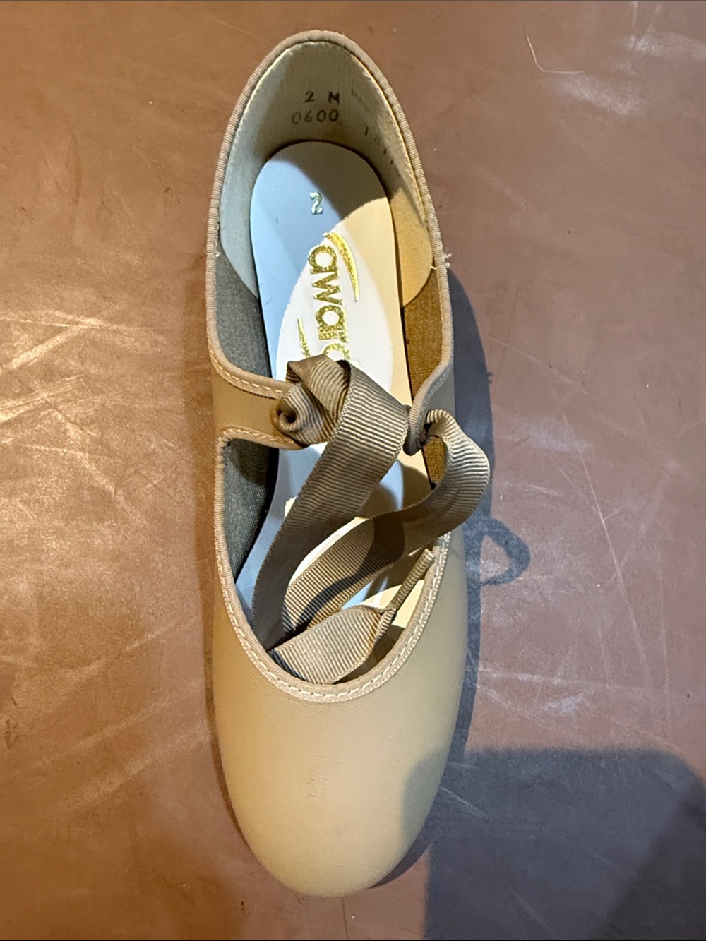 Comfort Ballet Flat with Ribbon Tie - Beige